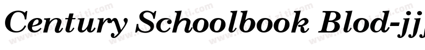 Century Schoolbook Blod字体转换